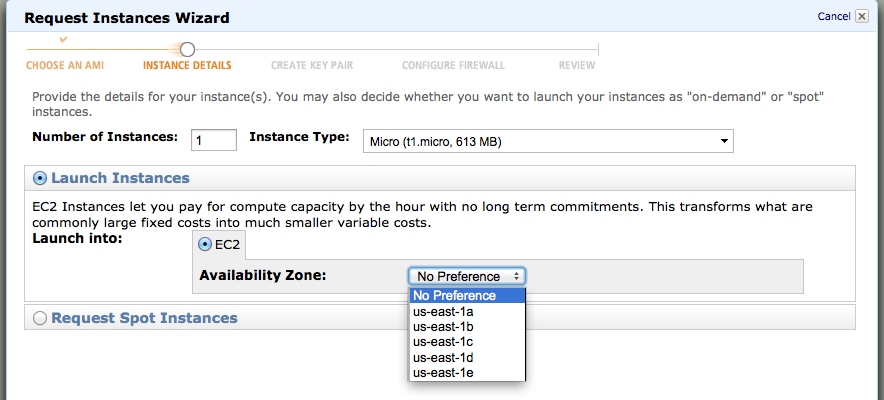 availability zone