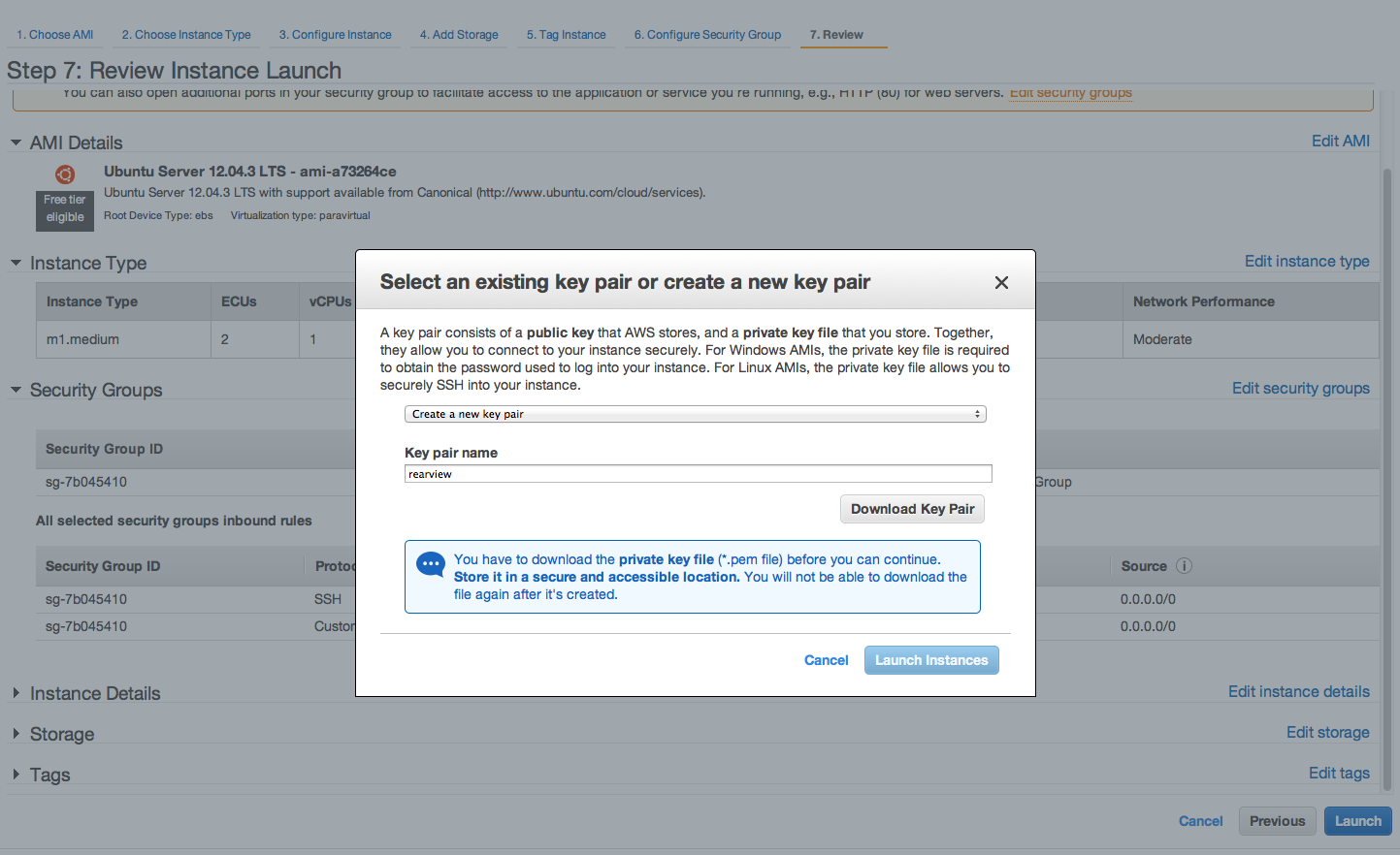 Rearview Instance Setup 3